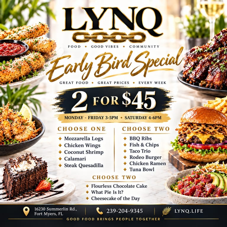 🔥 Early Bird Special at LYNQ! 🔥